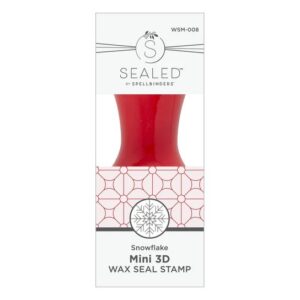 Spellbinders Spellbinders Mini 3D Wax Seal Stamp Snowflake From the Holiday Magic Collection