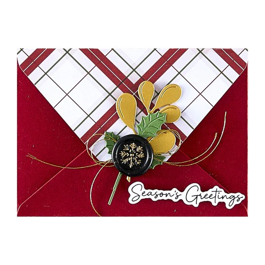 Spellbinders Spellbinders Mini 3D Wax Seal Stamp Snowflake From the Holiday Magic Collection
