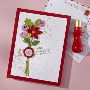 Spellbinders Spellbinders Mini 3D Wax Seal Stamp Snowflake From the Holiday Magic Collection