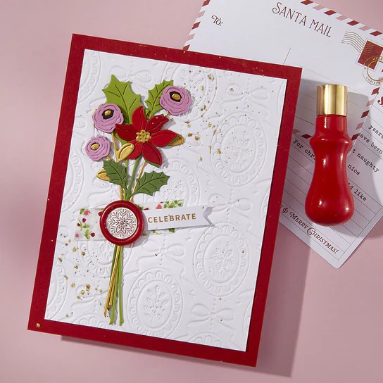 Spellbinders Spellbinders Mini 3D Wax Seal Stamp Snowflake From the Holiday Magic Collection