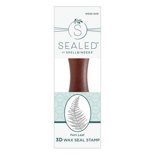 Spellbinders Fern Leaf 3D Wax Seal Stamp From the Woodland Tales Collection