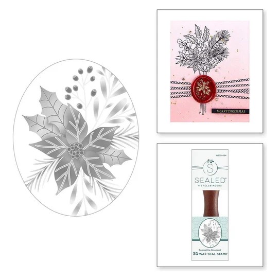 Spellbinders Fern Leaf 3D Wax Seal Stamp From the Woodland Tales Collection