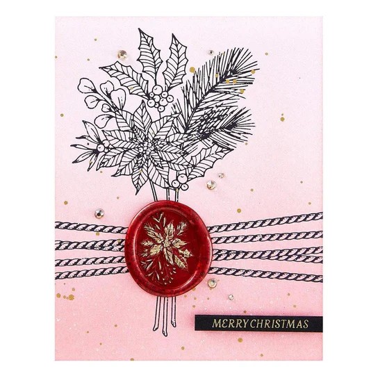 Spellbinders Fern Leaf 3D Wax Seal Stamp From the Woodland Tales Collection