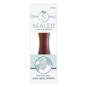 Spellbinders Pine Cone Spray Wax Seal Stamp From the Sealed 3D Christmas Collection
