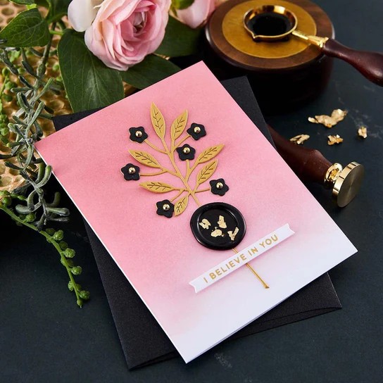 Spellbinders 1" Solid Circle Brass Wax Seal Stamp From the Sealed By Spellbinders Collection