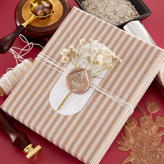 Spellbinders Small Solid Square Brass Wax Seal Stamp From the Sealed By Spellbinders Collection