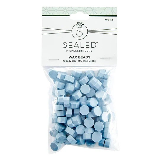 Spellbinders Cloudy Sky Wax Beads From the Sealed By Spellbinders Collection
