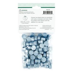 Spellbinders Blue Smoke Wax Beads From the Sealed By Spellbinders Collection