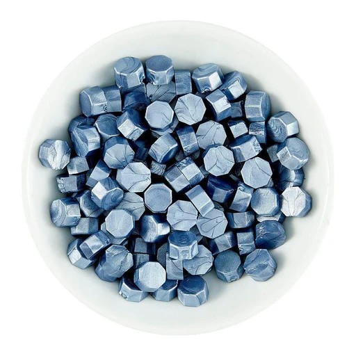 Spellbinders Blue Smoke Wax Beads From the Sealed By Spellbinders Collection