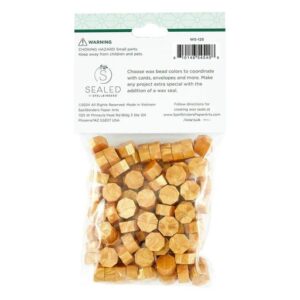 Spellbinders Glitz Gold Wax Beads From the Sealed By Spellbinders Collection