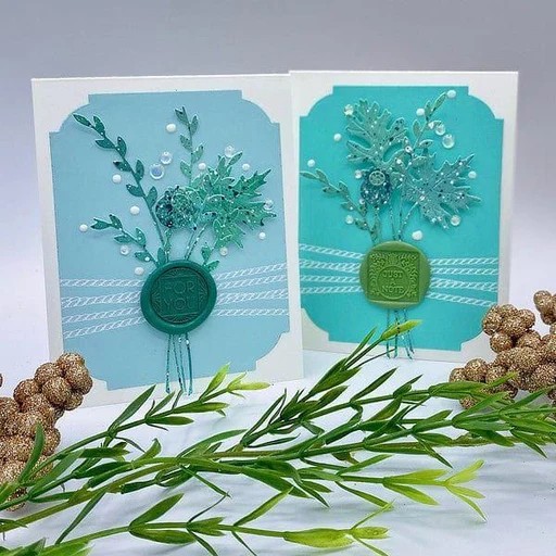 Spellbinders Fern Wax Beads From the Sealed By Spellbinders Collection