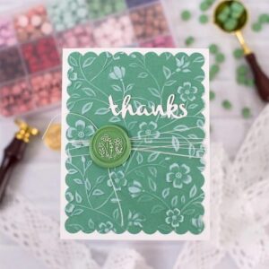 Spellbinders Fern Wax Beads From the Sealed By Spellbinders Collection