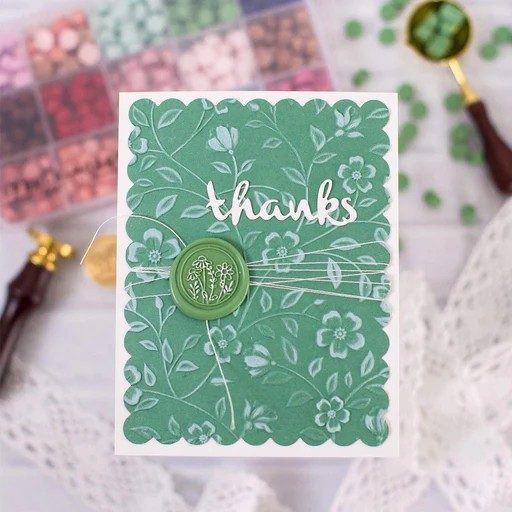 Spellbinders Fern Wax Beads From the Sealed By Spellbinders Collection