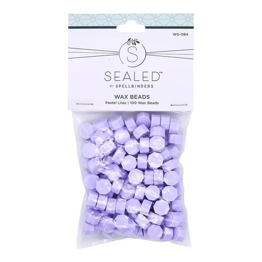 Spellbinders Pastel Lilac Wax Beads From the Sealed By Spellbinders Collection