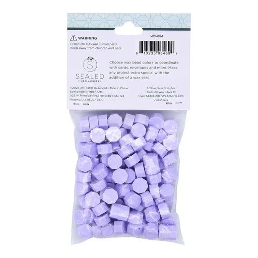Spellbinders Pastel Lilac Wax Beads From the Sealed By Spellbinders Collection
