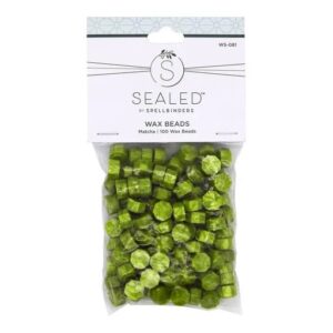 Spellbinders Matcha Wax Beads From the Sealed By Spellbinders Collection