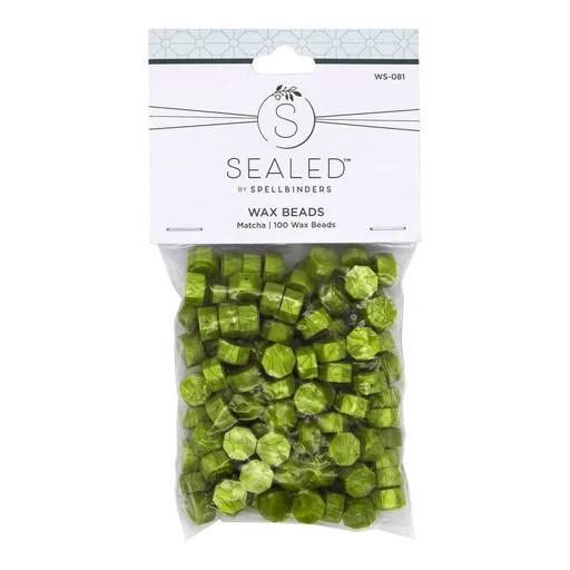 Spellbinders Matcha Wax Beads From the Sealed By Spellbinders Collection