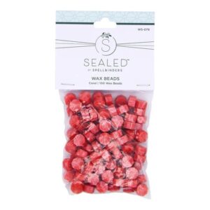 Spellbinders Coral Wax Beads From the Sealed By Spellbinders Collection