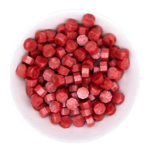Spellbinders Coral Wax Beads From the Sealed By Spellbinders Collection