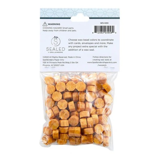 Spellbinders Gold Wax Beads From the Sealed By Spellbinders Collection