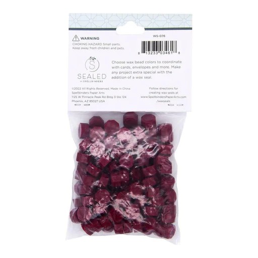Spellbinders Crimson Wax Beads From the Sealed By Spellbinders Collection