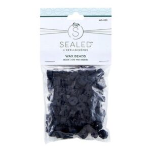 Spellbinders Black Wax Beads From the Sealed By Spellbinders Collection