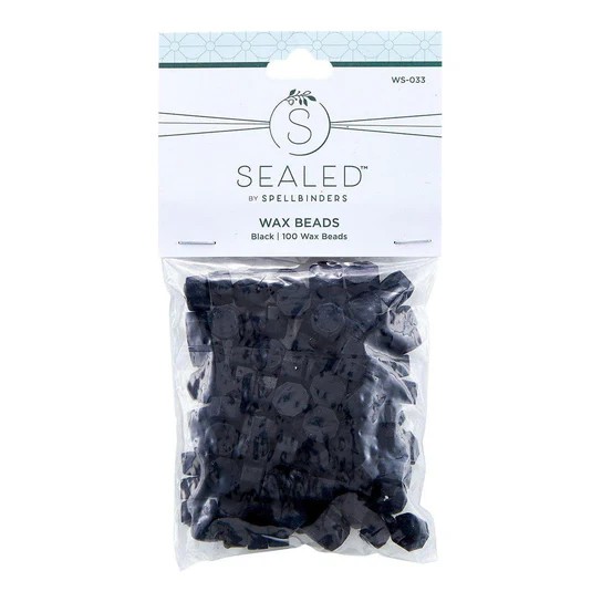 Spellbinders Black Wax Beads From the Sealed By Spellbinders Collection