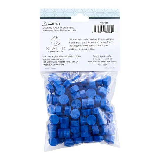 Spellbinders Royal Blue Wax Beads From the Sealed By Spellbinders Collection