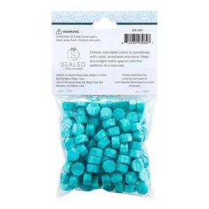 Spellbinders Teal Wax Beads From the Sealed By Spellbinders Collection