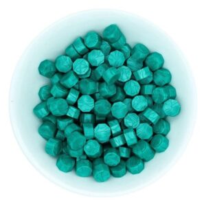 Spellbinders Teal Wax Beads From the Sealed By Spellbinders Collection