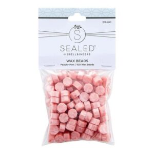 Spellbinders Peachy Pink Wax Beads From the Sealed By Spellbinders Collection