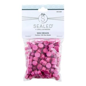 Spellbinders Fuchsia Wax Beads From the Sealed By Spellbinders Collection