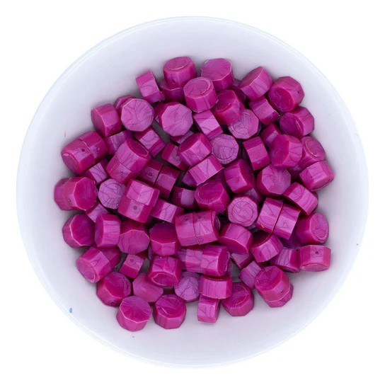 Spellbinders Fuchsia Wax Beads From the Sealed By Spellbinders Collection