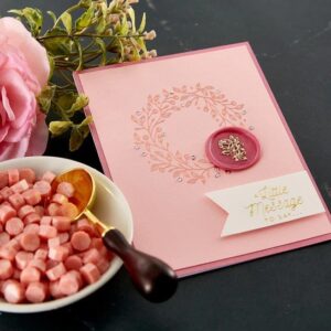 Spellbinders Fuchsia Wax Beads From the Sealed By Spellbinders Collection