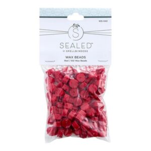 Spellbinders Red Wax Beads From the Sealed By Spellbinders Collection