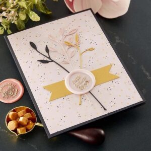 Spellbinders Pearl White Wax Beads From the Sealed By Spellbinders Collection