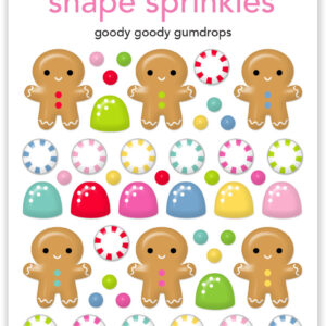 Doodlebug Oh What Fun Goody Goody Gumdrops Shape Sprinkles