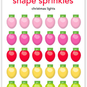 Doodlebug Oh What Fun Christmas Lights Shape Sprinkles