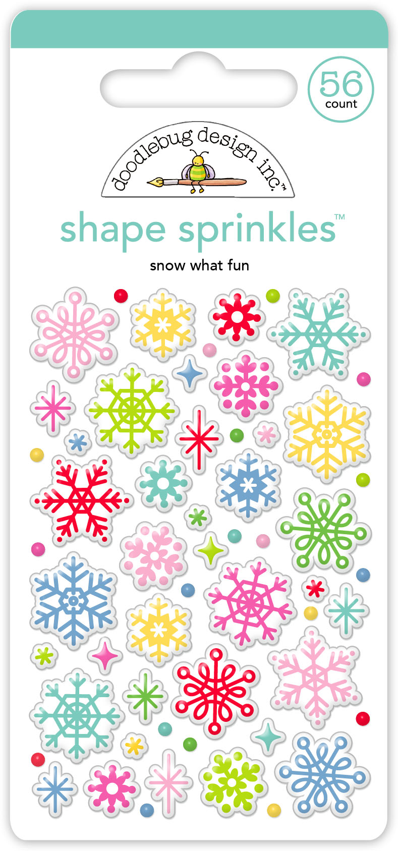 Doodlebug Oh What Fun Snow What Fun Shape Sprinkles