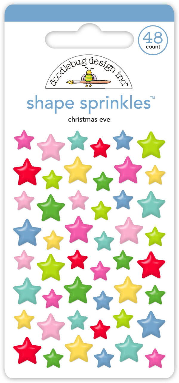 Doodlebug Oh What Fun Christmas Eve Shape Sprinkles