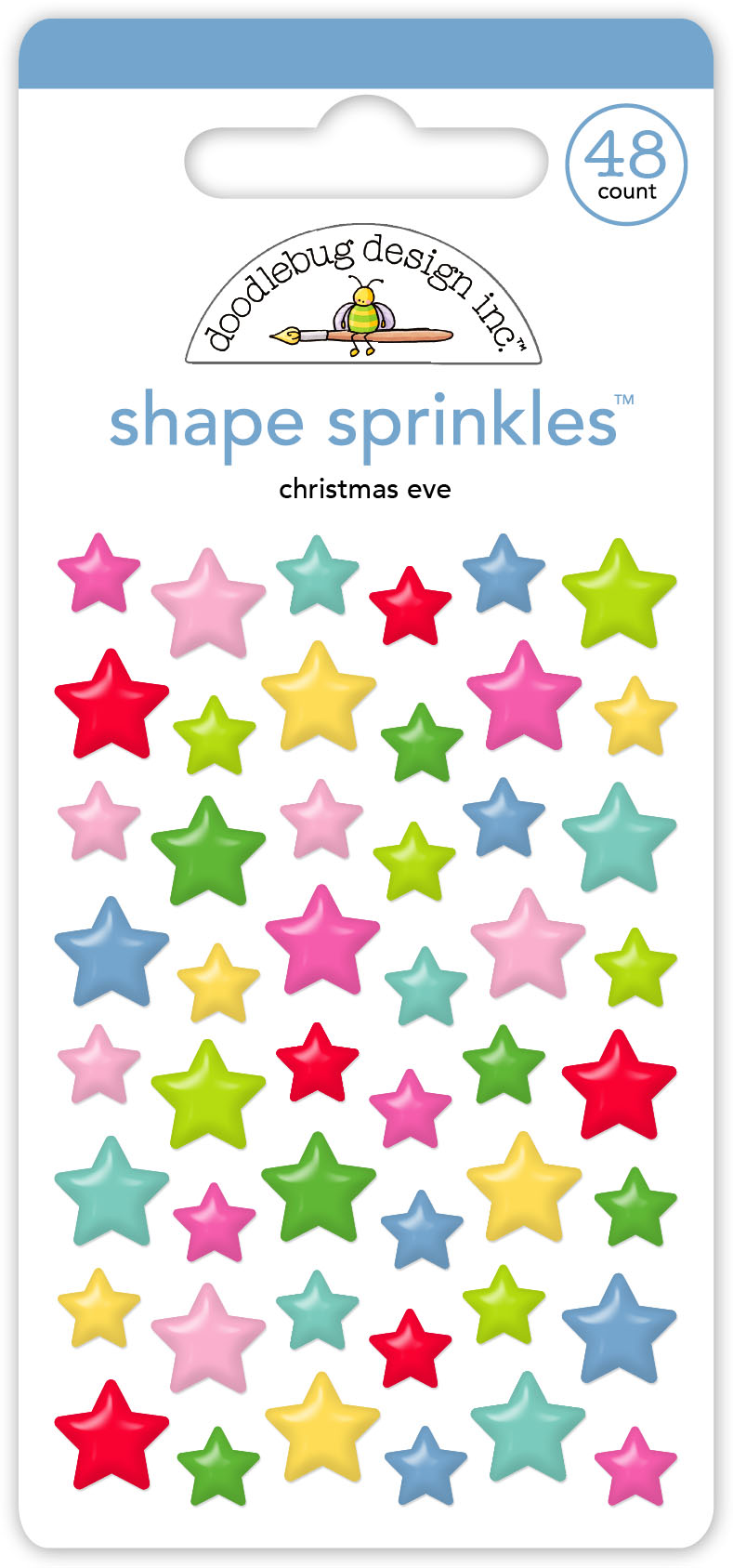Doodlebug Oh What Fun Christmas Eve Shape Sprinkles