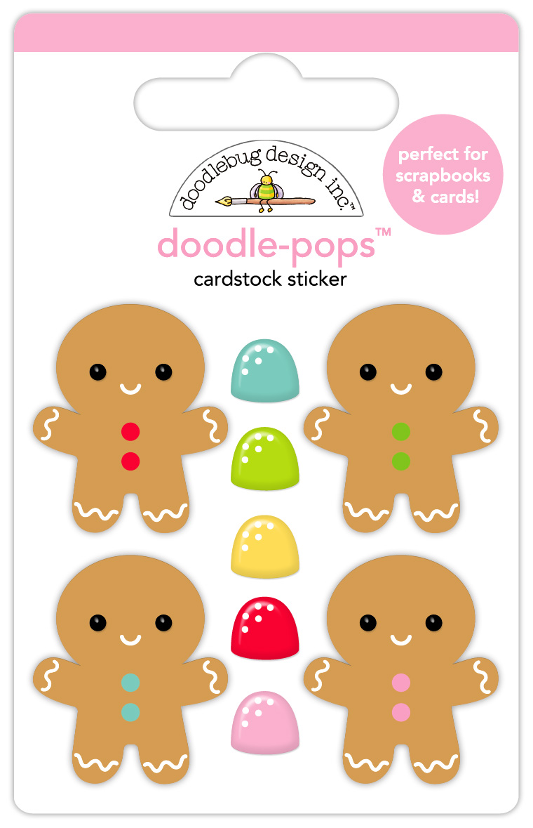 Doodlebug Oh What Fun Jolly Gingers Doodle-pops