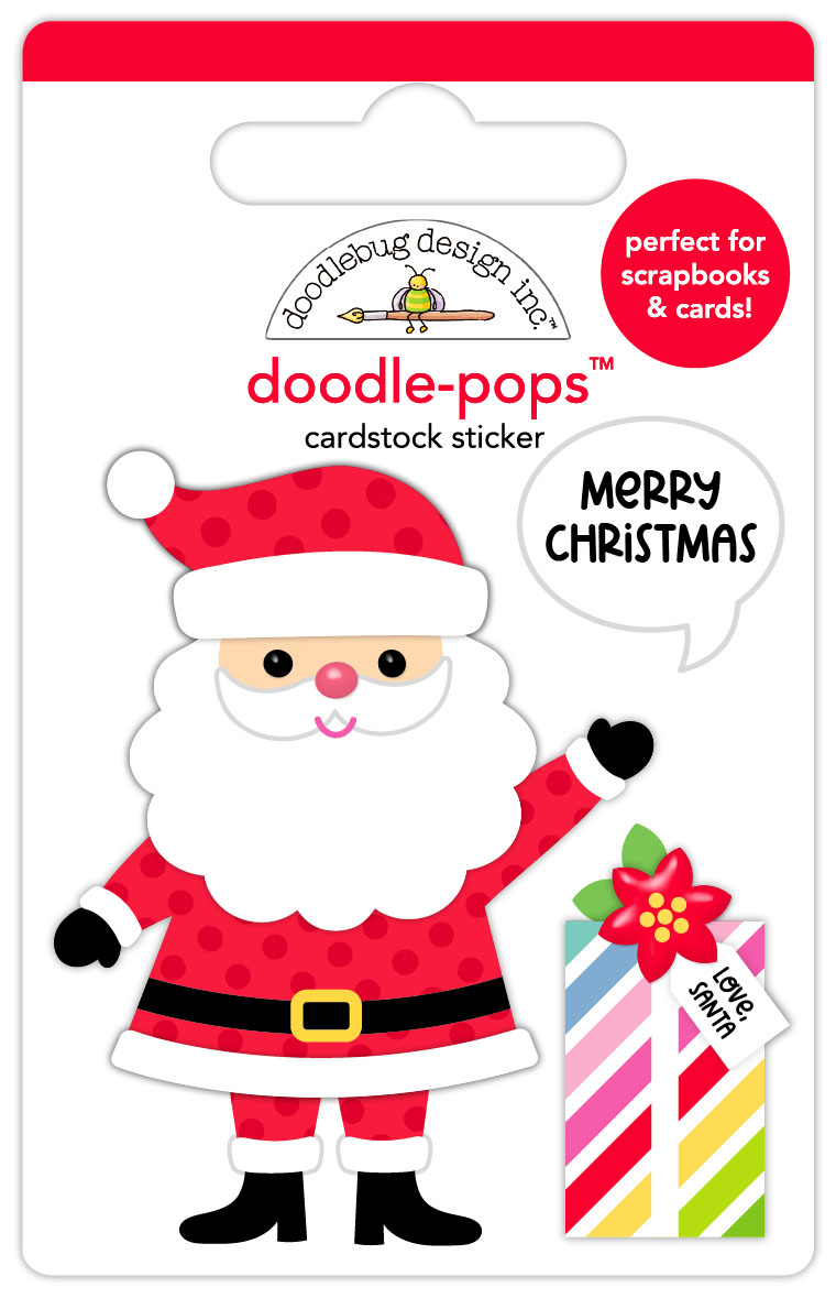 Doodlebug Oh What Fun Hello Santa Doodle-pops