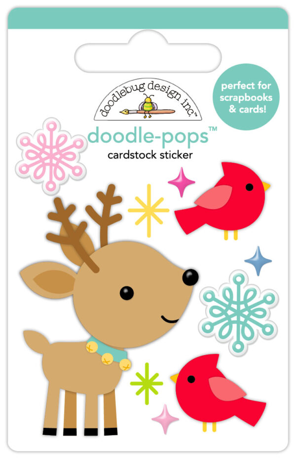 Doodlebug Oh What Fun Deer Friends Doodle-pops
