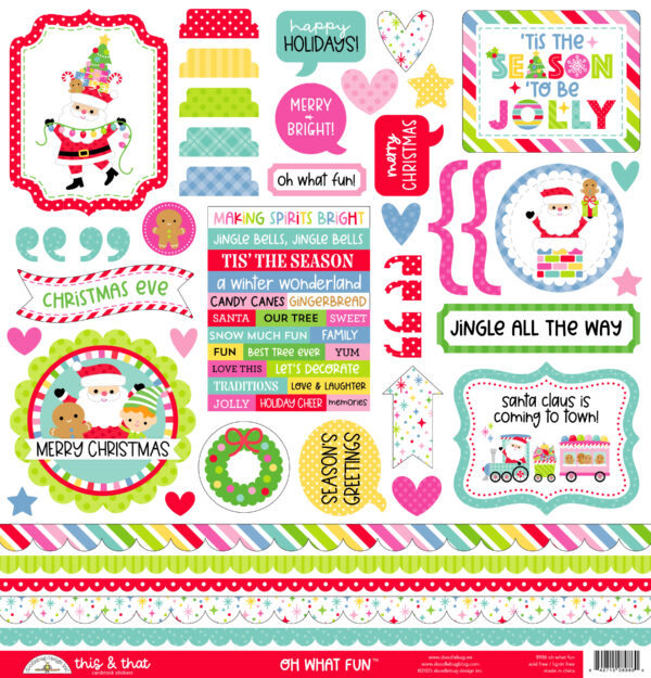 Doodlebug Oh What Fun This & That Stickers Doodlebug Oh What Fun This & That Stickers