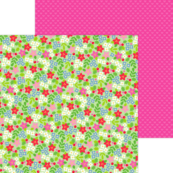 Doodlebug Oh What Fun 12X12 Berry Christmas