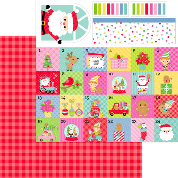 Doodlebug Oh What Fun 12X12 Festive Flannel