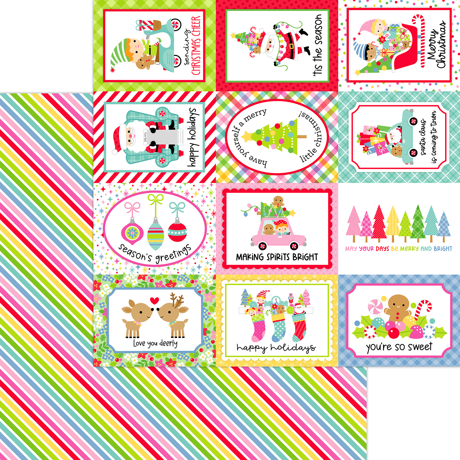 Doodlebug Oh What Fun 12X12 Merry & Bright