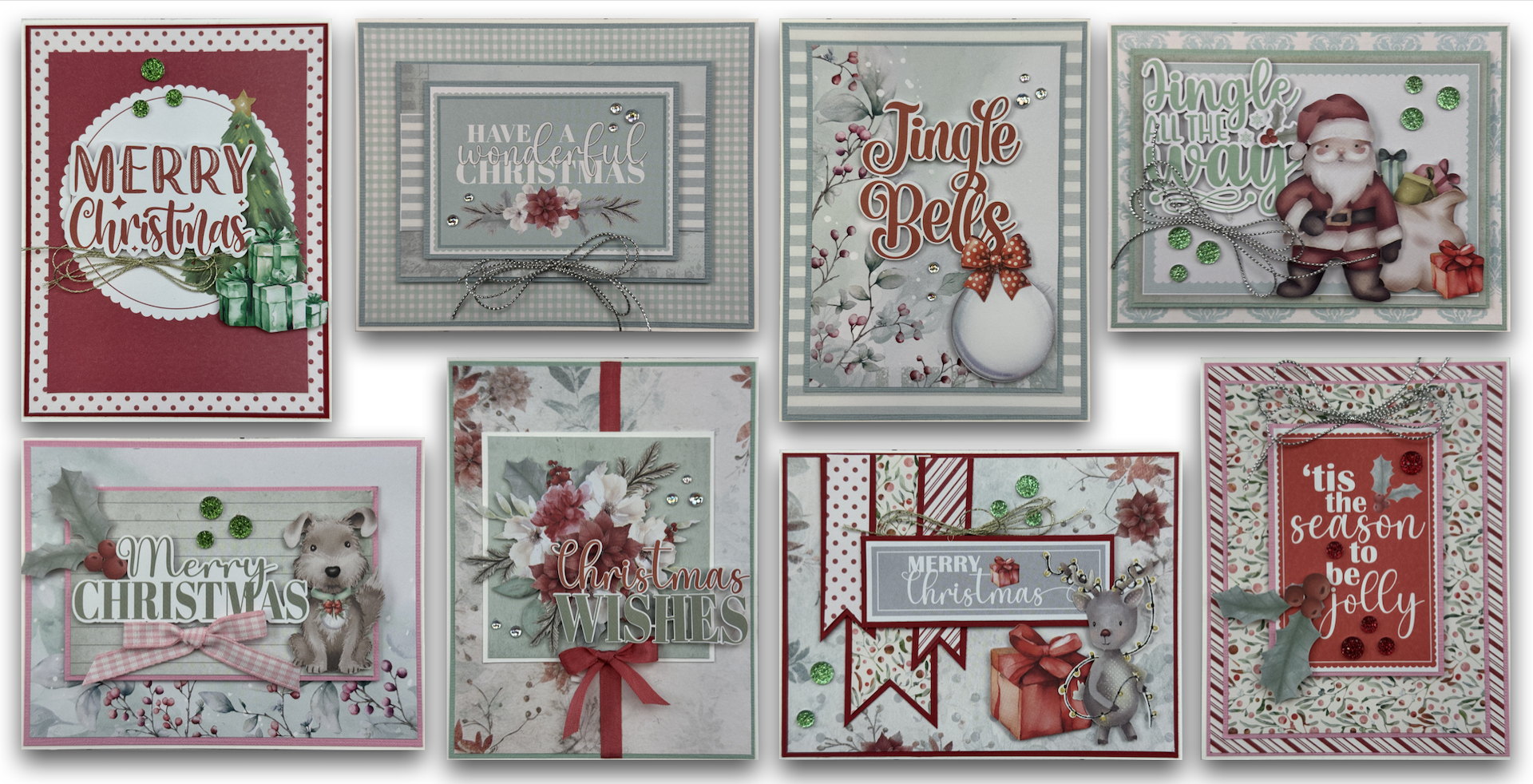 Uniquely Creative Mint & Misteltoe Card Kit