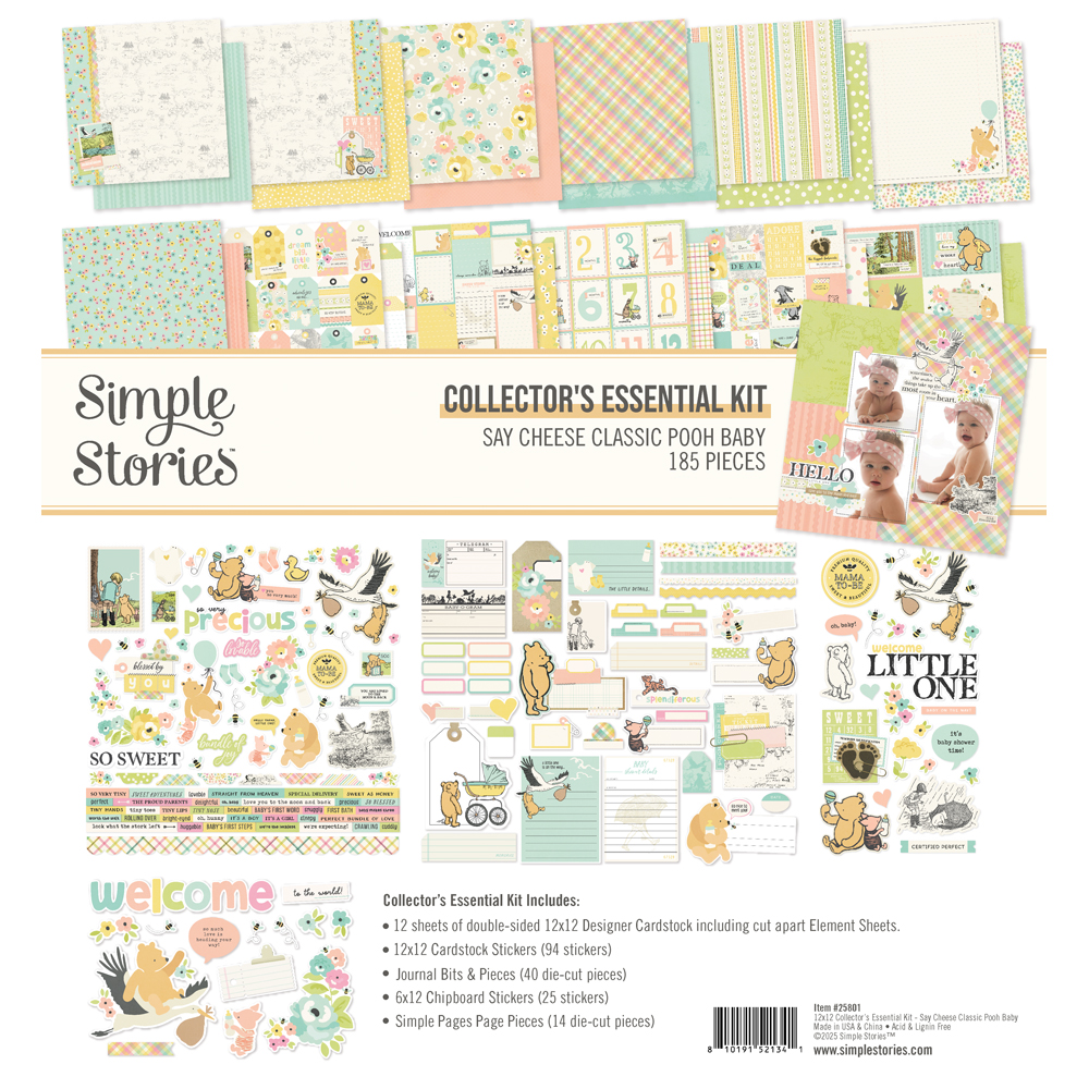 Simple Stories Say Cheese Classic Pooh Baby Collector's Essential Kit